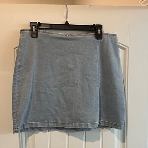 Wild Fable Denim Mini Skirt in Soft Blue